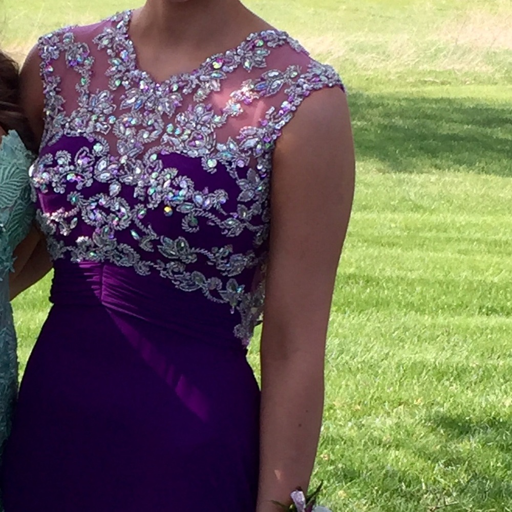 Purple prom dress